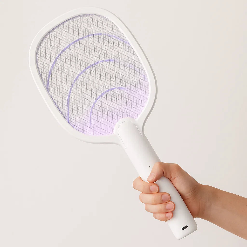Skorter | 2-in-1 Electric Mosquito Swatter & Bug Zapper – 2500V USB Rechargeable Insect Killer Racket