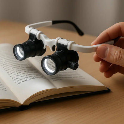 Skorter | Celestara™ | LED Illuminated Precision Magnifier with Adjustable Brightness | Ideal for Reading, Hobbies & Detailed Work