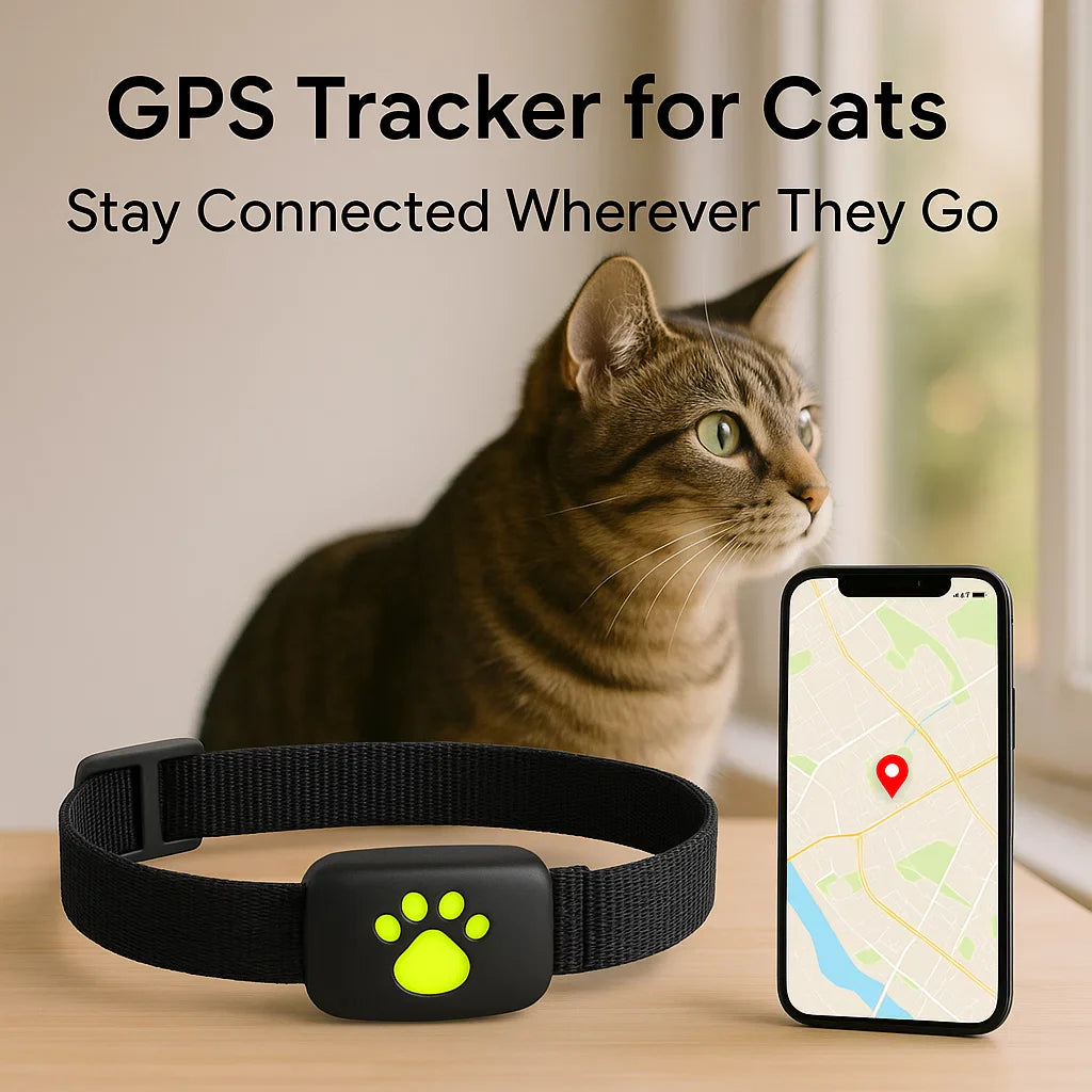 Skorter | #1 Find  GPS Cat Tracker with Real-Time Location, Waterproof Design, and Activity Monitoring for Pet Safety and Tracking