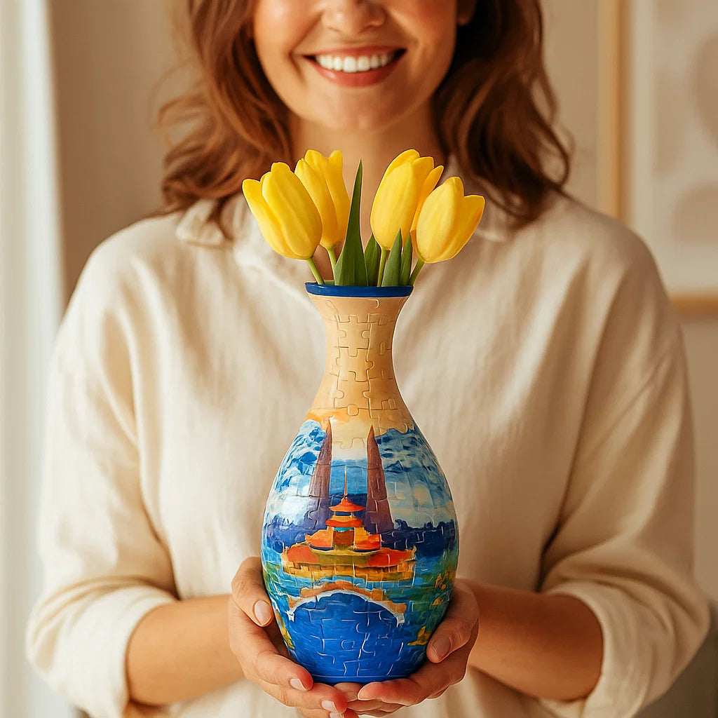 Skorter | Noble 3D Puzzle Vase - Usable for real flowers