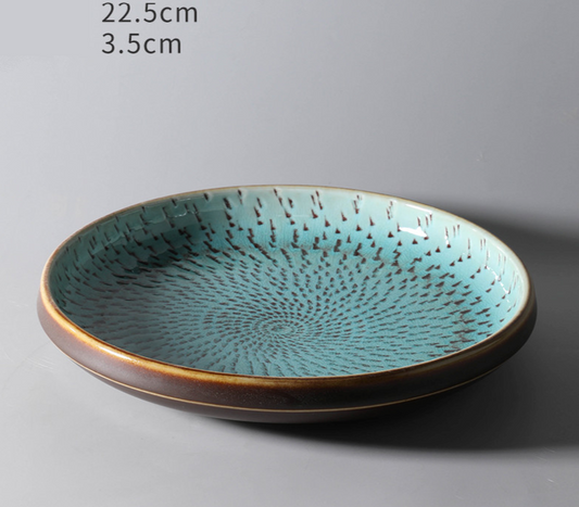 Skorter hole in porcelain - Turquoise