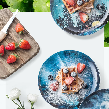 Skorter ceramic plate - Les nocturnes