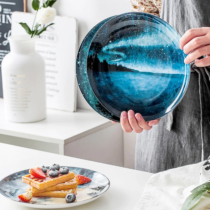 Skorter ceramic plate - Les nocturnes