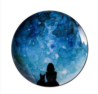 Skorter ceramic plate - Les nocturnes