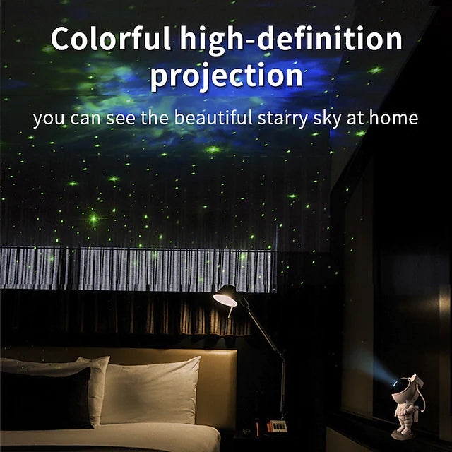 Skorter | Astronaut Galaxy Star Cloud Projector with Timer Remote Control