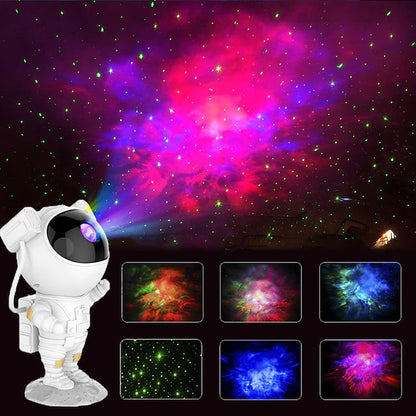 Skorter | Astronaut Galaxy Star Cloud Projector with Timer Remote Control