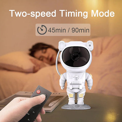 Skorter | Astronaut Galaxy Star Cloud Projector with Timer Remote Control