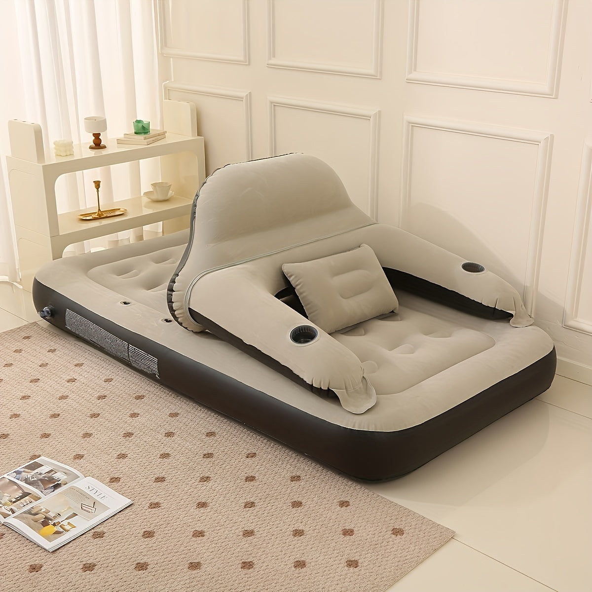 Skorter | FlexiRust Inflatable Mattress – Luxury Sleep Comfort with Back Support and Integrated Pump