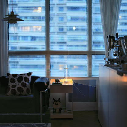 Skorter | Lustre Glow Wireless Lamp – Modern Rechargeable Night Light with 3-Level Dimming