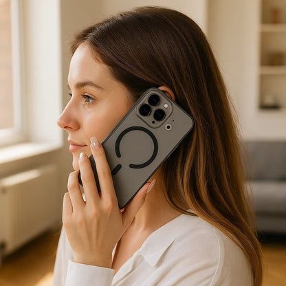 Skorter | AURACLEAR – Ultra-Thin Matte Clear MagSafe Case for iPhone