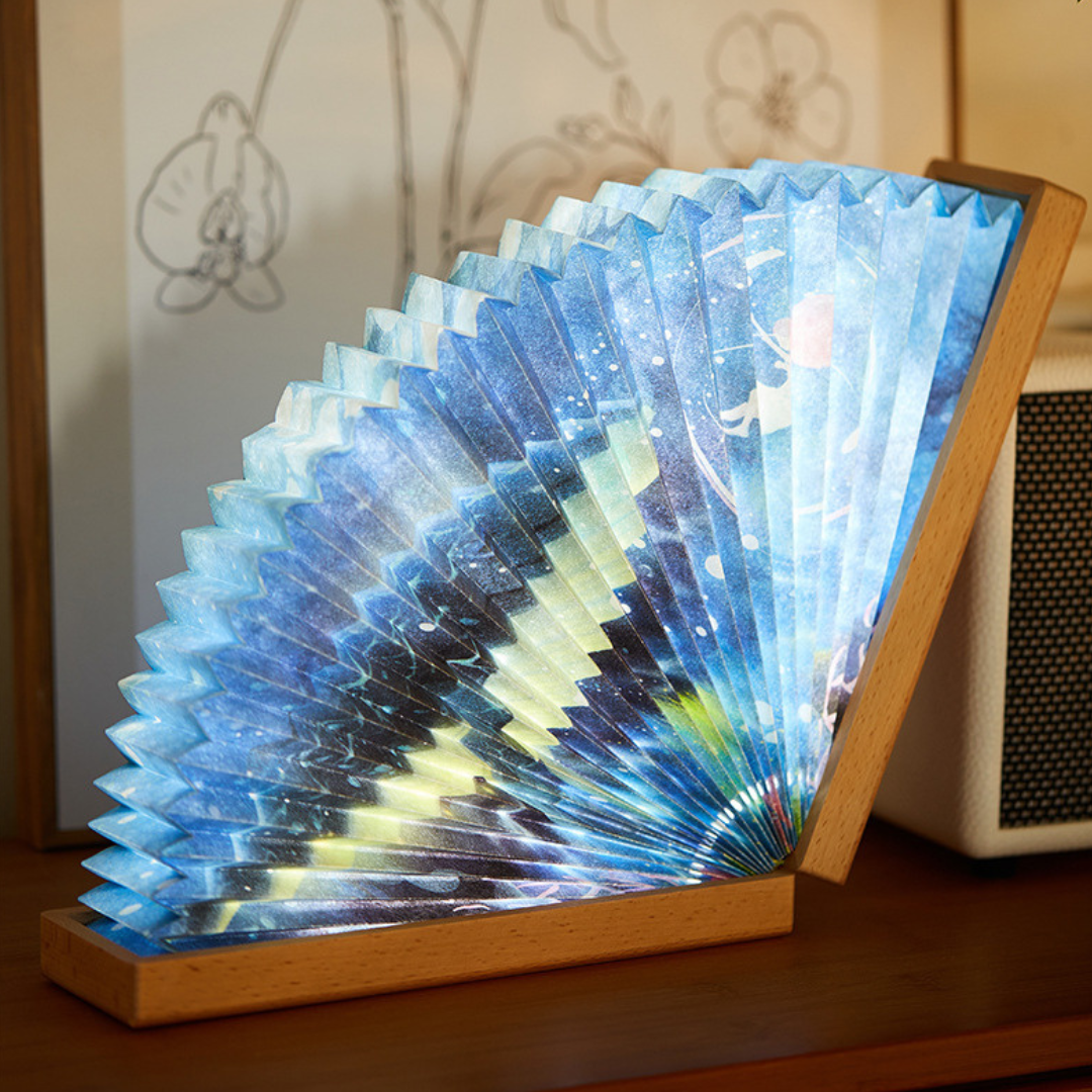 Skorter | Handmade Paper Fan Night Lamp