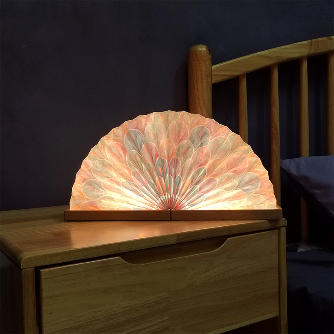 Skorter | Handmade Paper Fan Night Lamp