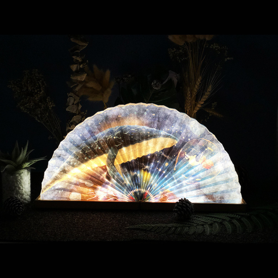 Skorter | Handmade Paper Fan Night Lamp