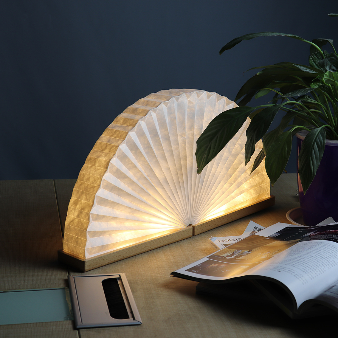 Skorter | Handmade Paper Fan Night Lamp