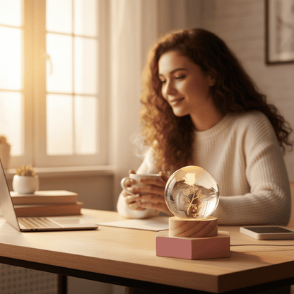 Skorter | AURASHINE – 3D LED Crystal Lamp for Dreamy Night Ambiance