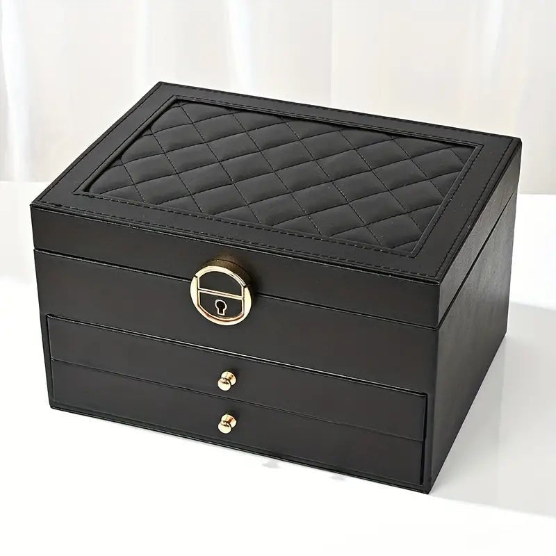 Skorter | AURELIA BOX – Multi-Layer Leather Jewelry Organizer for Stylish Storage