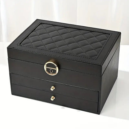 Skorter | AURELIA BOX – Multi-Layer Leather Jewelry Organizer for Stylish Storage
