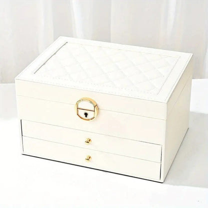 Skorter | AURELIA BOX – Multi-Layer Leather Jewelry Organizer for Stylish Storage