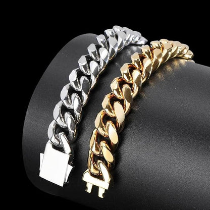 Skorter | AURELIUS – 18K Gold Plated Cuban Link Bracelet for Men