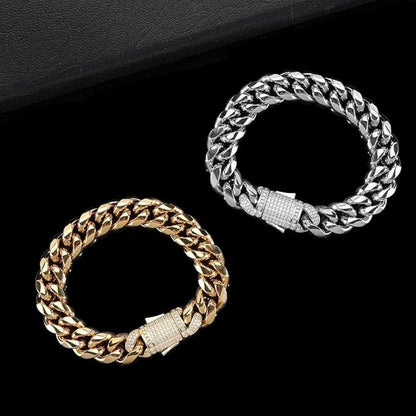 Skorter | AURELIUS – 18K Gold Plated Cuban Link Bracelet for Men