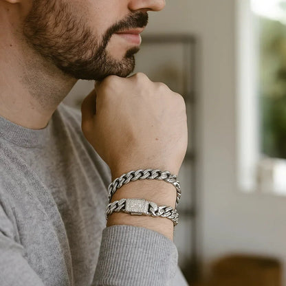 Skorter | AURELIUS – 18K Gold Plated Cuban Link Bracelet for Men