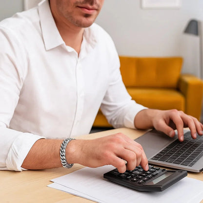 Skorter | AURELIUS – 18K Gold Plated Cuban Link Bracelet for Men