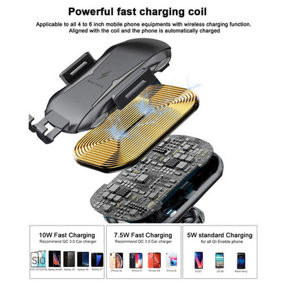 Skorter | Automatic Clamp-Free Wireless Car Charger Mount