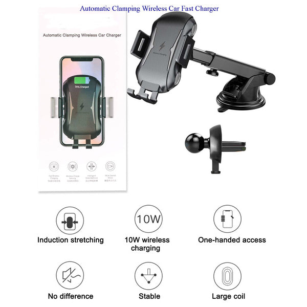 Skorter | Automatic Clamp-Free Wireless Car Charger Mount