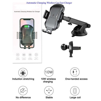 Skorter | Automatic Clamp-Free Wireless Car Charger Mount
