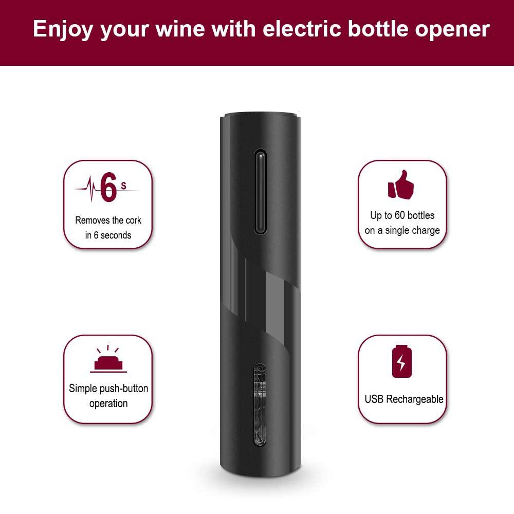 Skorter | Automatic Electric Corkscrew for Wine Bottle