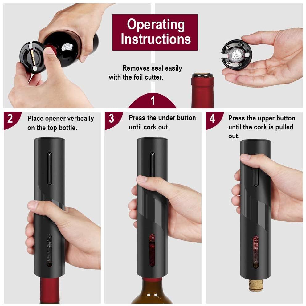 Skorter | Automatic Electric Corkscrew for Wine Bottle