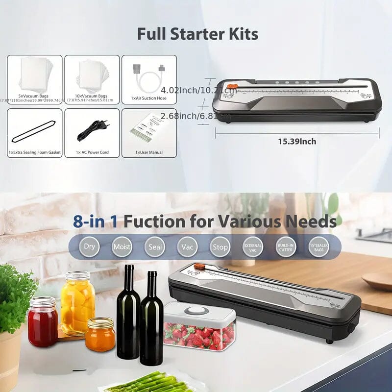 Skorter | Automatic food vacuum seal bags bundle machine
