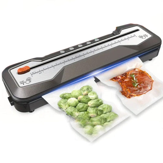 Skorter | Automatic One-Touch Food Vacuum Sealer 5 Modes with 15 Sealing Bags and Built-in Cutting Blade