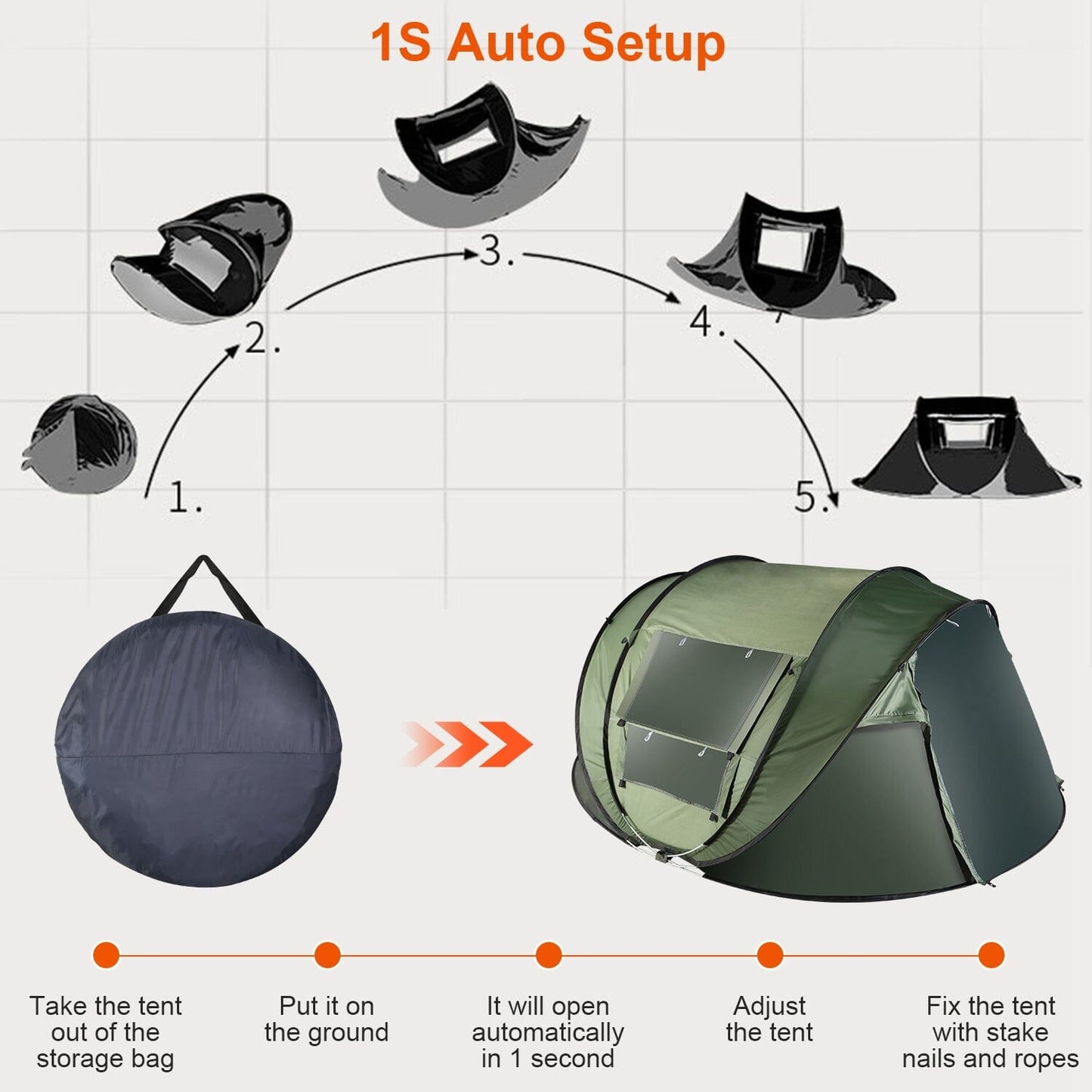 Skorter | Automatic Pop Up Camping Tent