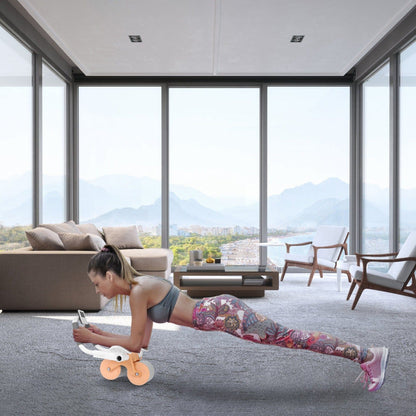 Skorter | Automatic Rebound Ab Wheel Roller for Core Strength with Timer Kneeling Pad