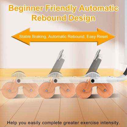 Skorter | Automatic Rebound Ab Wheel Roller for Core Strength with Timer Kneeling Pad