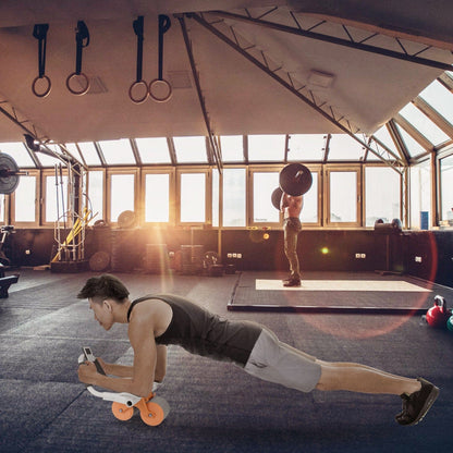 Skorter | Automatic Rebound Ab Wheel Roller for Core Strength with Timer Kneeling Pad