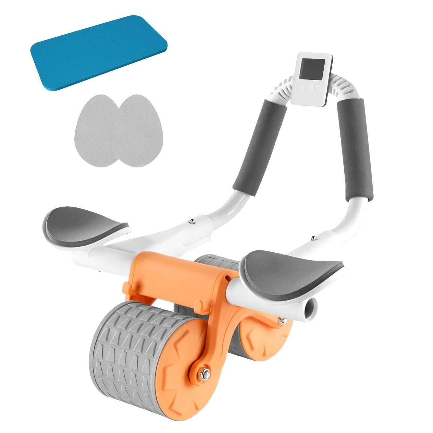 Skorter | Automatic Rebound Ab Wheel Roller for Core Strength with Timer Kneeling Pad