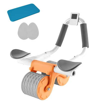 Skorter | Automatic Rebound Ab Wheel Roller for Core Strength with Timer Kneeling Pad