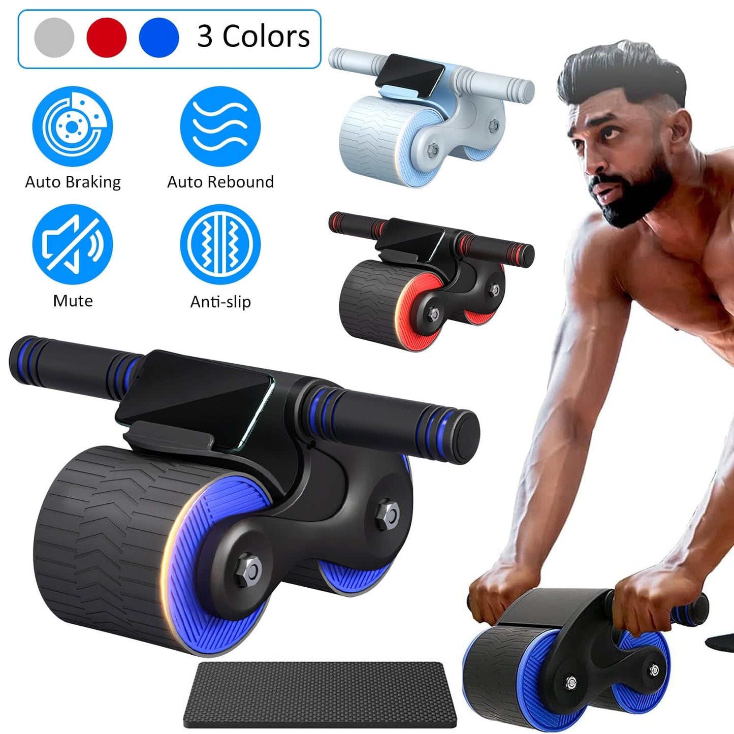 Skorter | Automatic recoil anti-slip AB wheels with knee pad holder