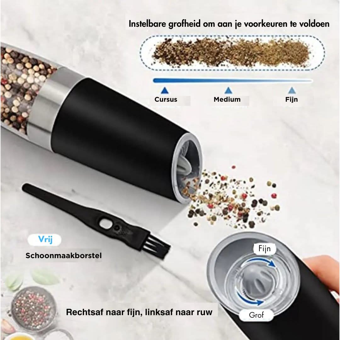 Skorter | Automatic Salt & Pepper Mill | Gravity Induction