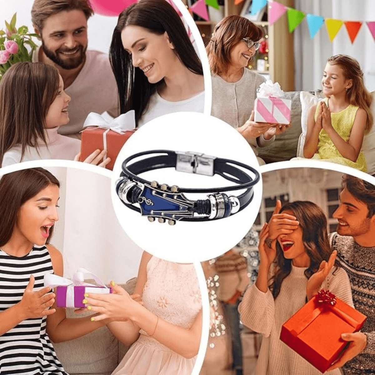 Skorter | AXECHORD – Guitar Leather Bracelet with Vintage-Inspired Design