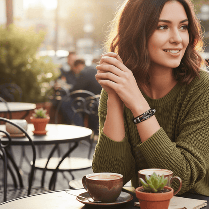 Skorter | AXECHORD – Guitar Leather Bracelet with Vintage-Inspired Design