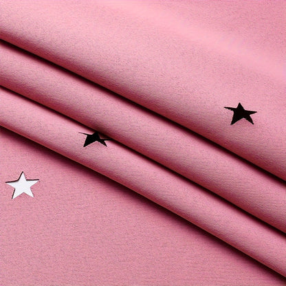 Skorter | 2-piece Set Romantic Double Layer Curtains - Semi-Blackout, Privacy Protecting