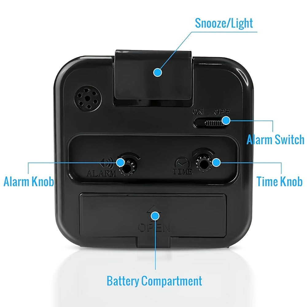 Skorter | SilentWake - Silent rectangular alarm clock with snooze and night light