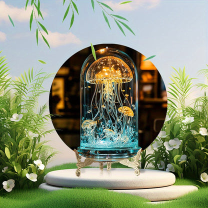Skorter | CrystalJelly - Artistic Glass Zeppelin Lamp with Circular Design
