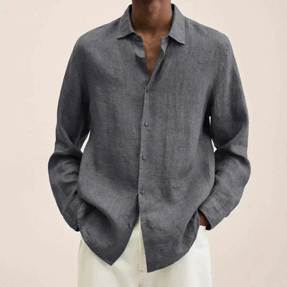 Skorter | Linen Long Sleeve Shirt for Men