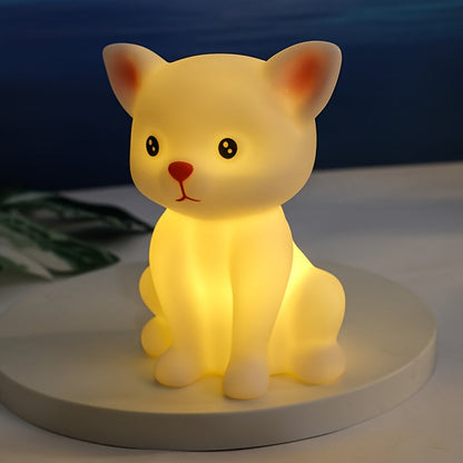 Skorter | KittyGlow - Sweet Kitten Table Lamp with LED Light and Battery Operation