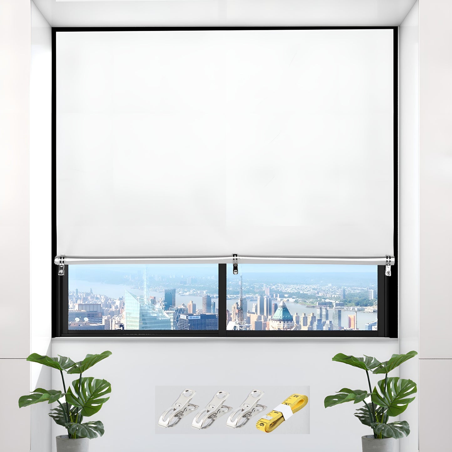 Skorter | Darkening Roller Blinds - Portable Thermal Insulated Curtains for Bedroom and Travel