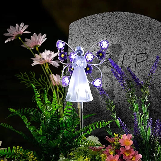 Skorter | SolarAngel - LED Garden lamp with solar energy with angel design - Weatherproof outdoor lighting